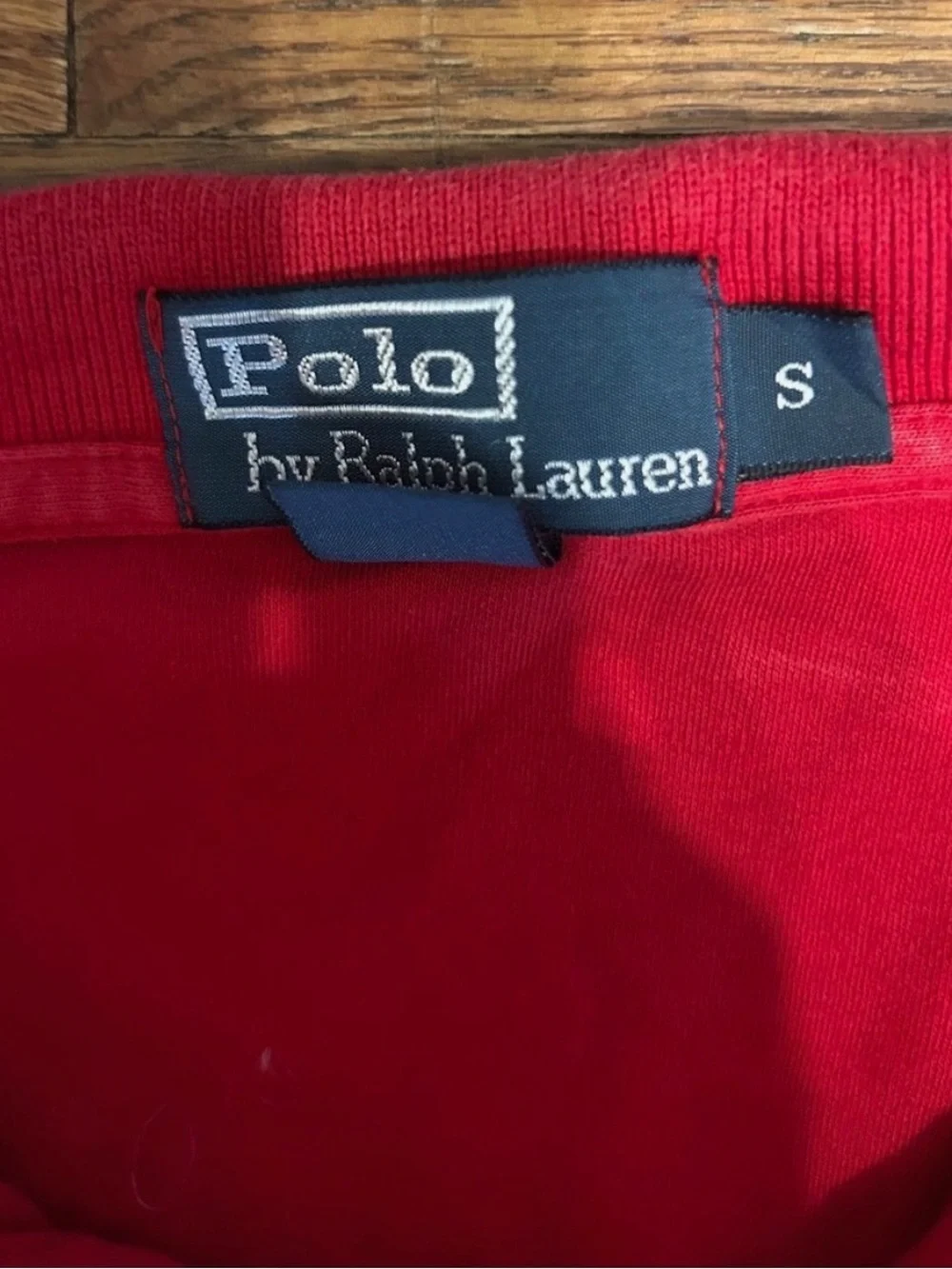 Ralph Lauren Red Polo Shirt with Navy Pony
